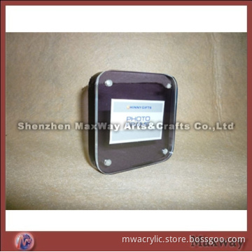 Black 10mm Thickness Square Acrylic Photo/Picture Frame